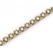 14K Yellow Gold Diamond XO Bracelet