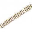 14K Yellow Gold Diamond Gents Bracelet