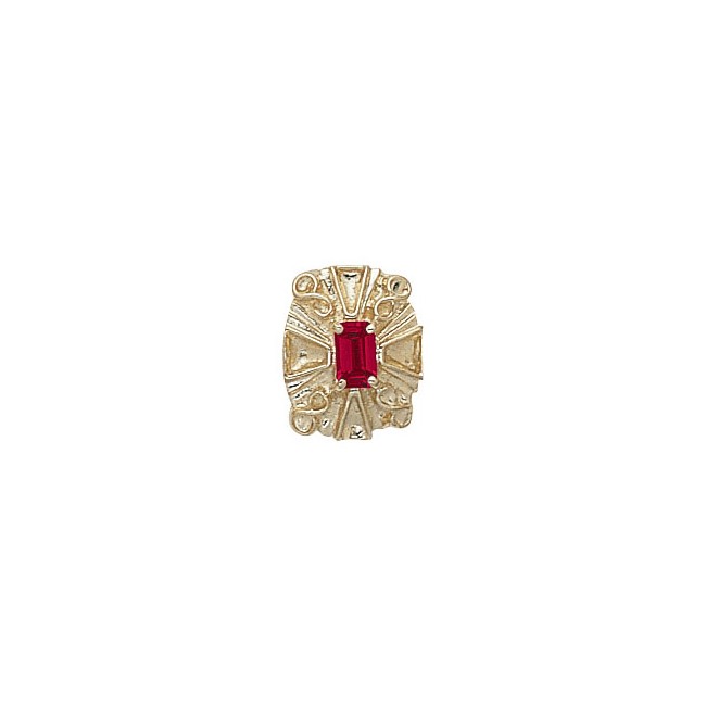 14 Karat Gold Ruby Slide