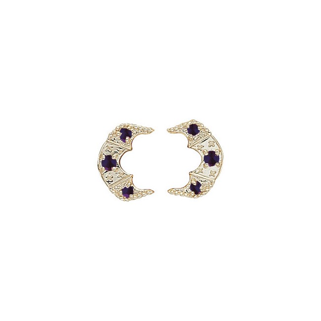 14 Karat Gold Amethyst Slide