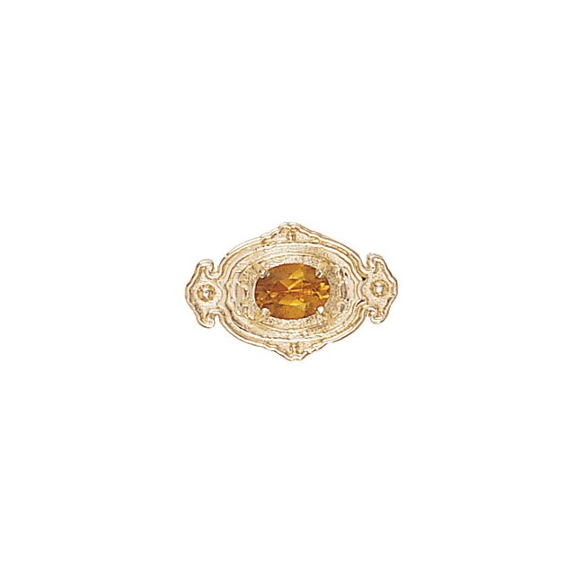 14 Karat Gold Citrine Slide