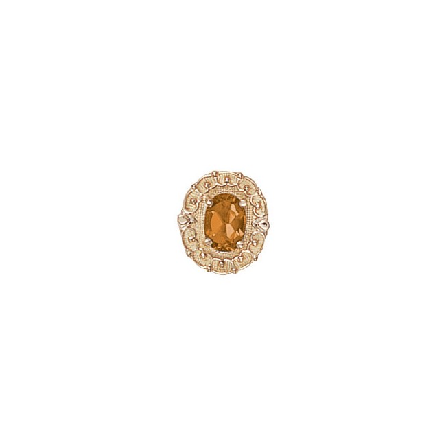 14 Karat Gold Citrine Slide