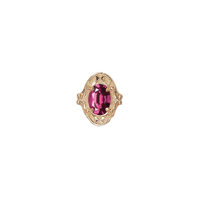 14 Karat Gold Rhodolite Garnet Slide