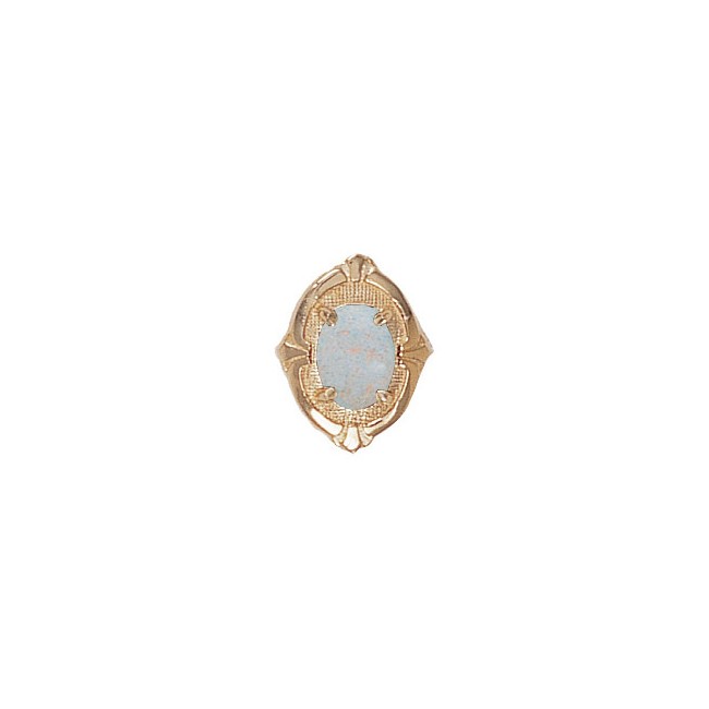 14 Karat Gold Opal Slide