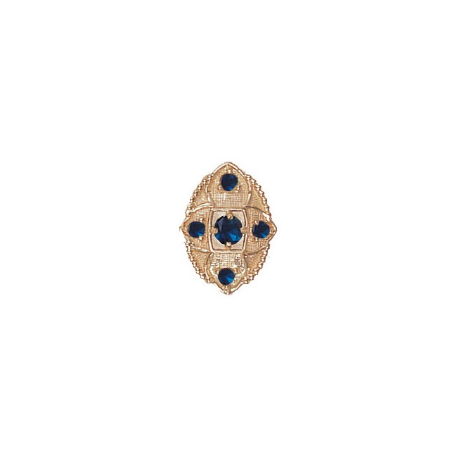 14 Karat Gold Sapphire Slide