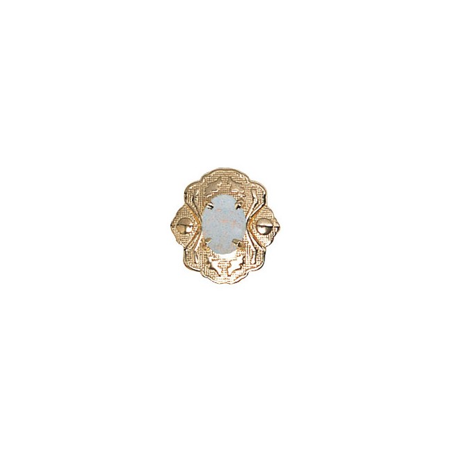 14 Karat Gold Opal Slide