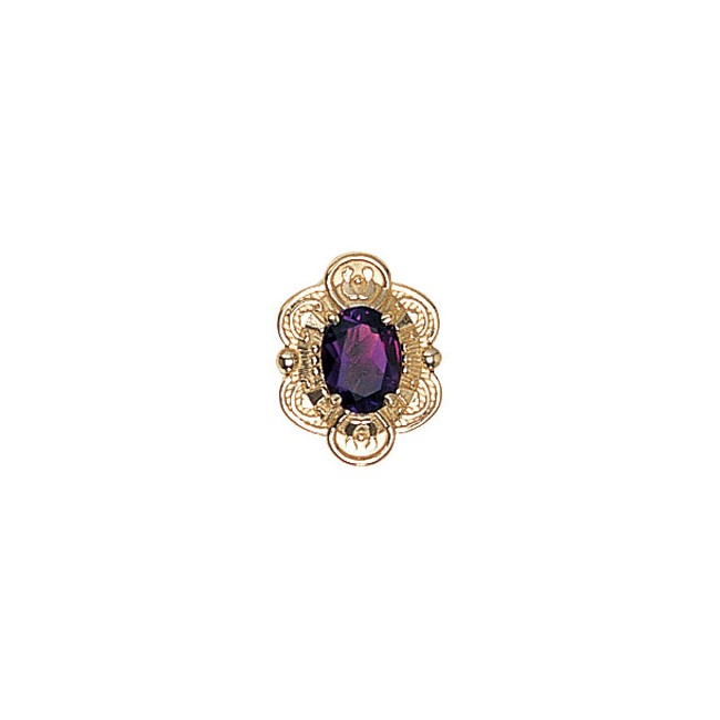 14 Karat Gold Rhodolite Garnet Slide