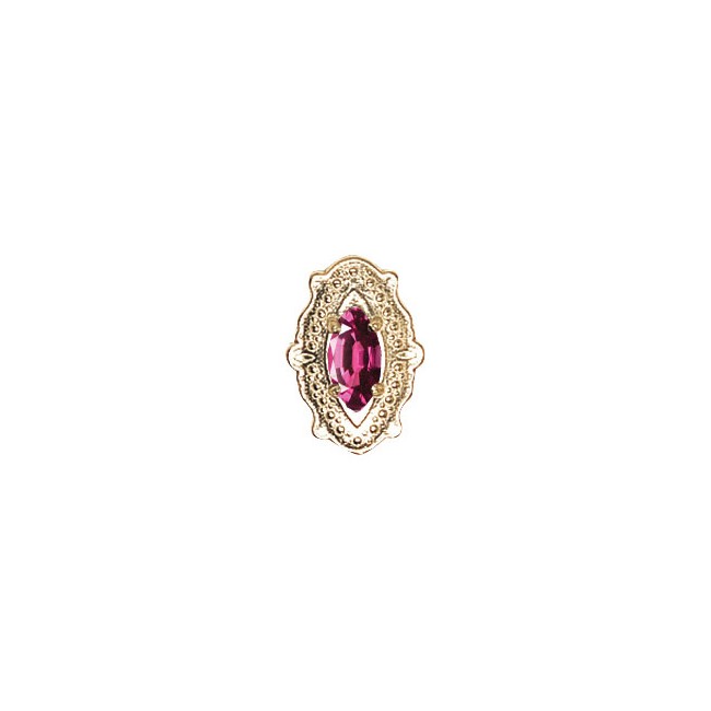 14 Karat Gold Rhodolite Garnet Slide