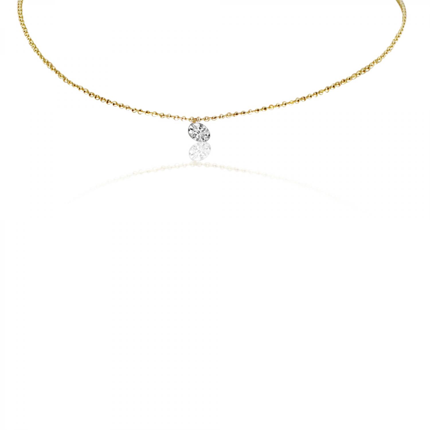 pierced diamond necklace