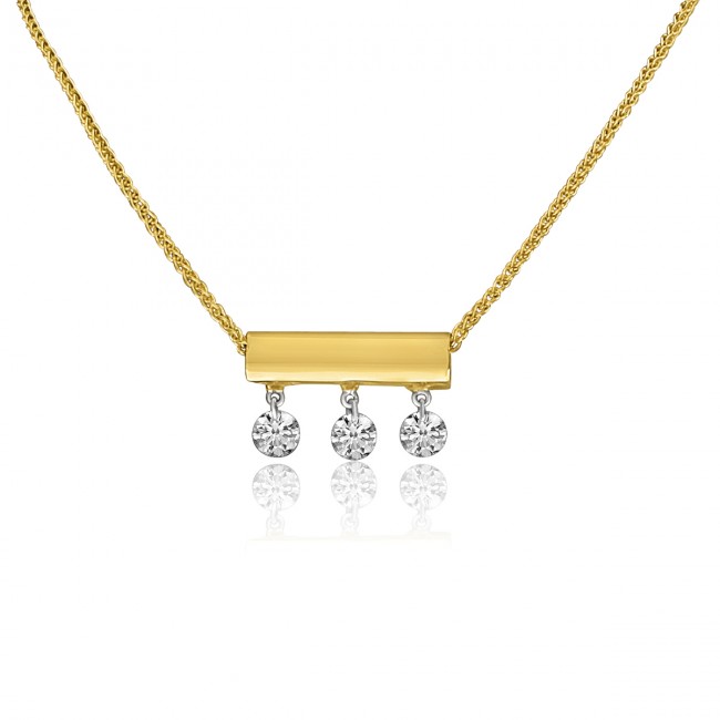 Sliding hot sale bar necklace