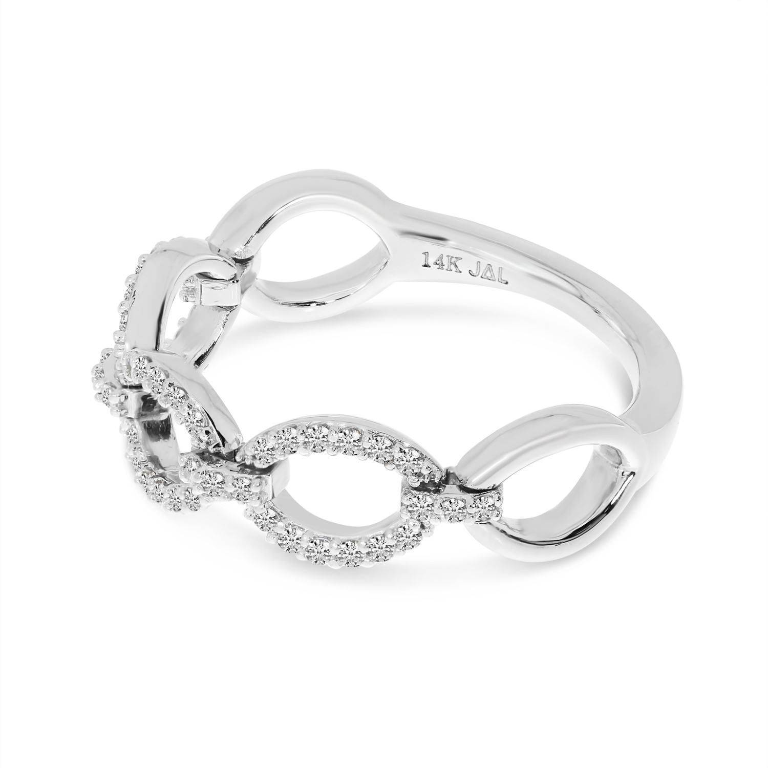 White gold deals rolling ring