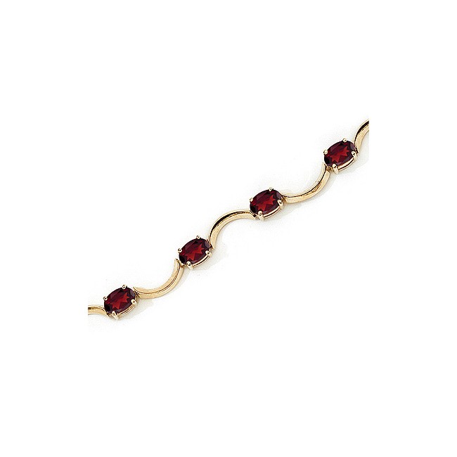 10k gold garnet bracelet