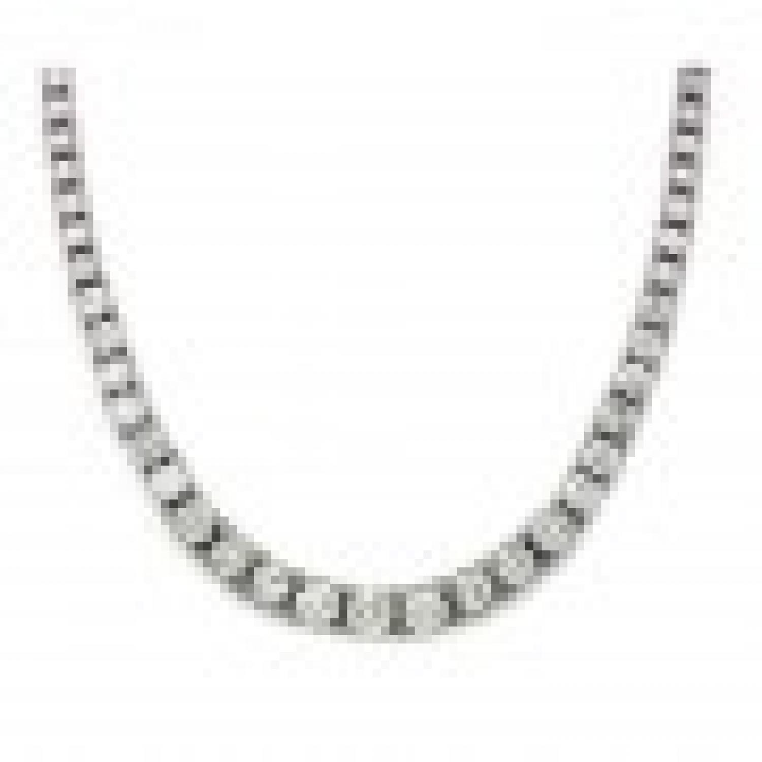 14K White Gold Diamond Necklace