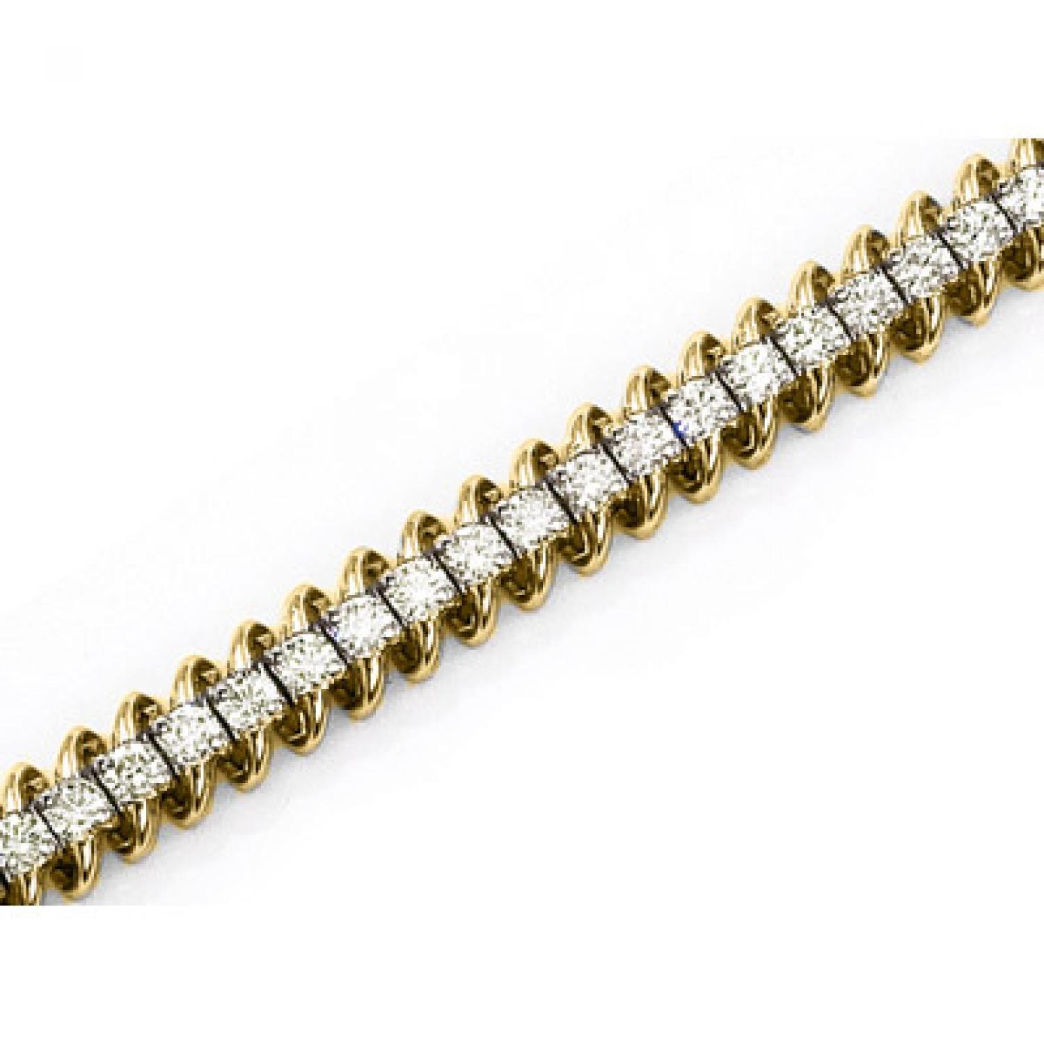 14K Yellow Gold Diamond Bracelet