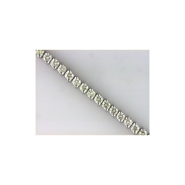 14K White Gold Diamond Bracelet