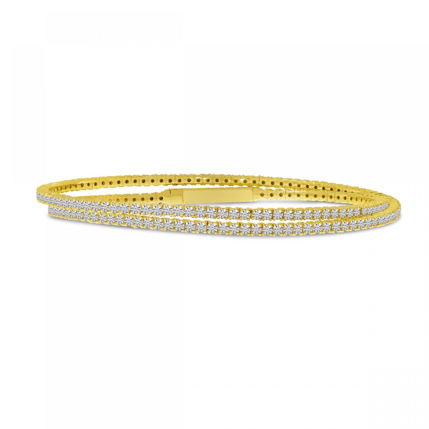 14K Yellow Gold Double Wrap Bracelet