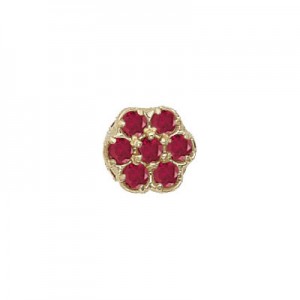 14 Karat Gold Ruby Slide