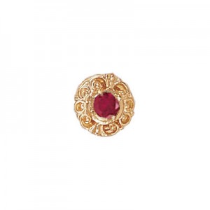 14 Karat Gold Ruby Slide