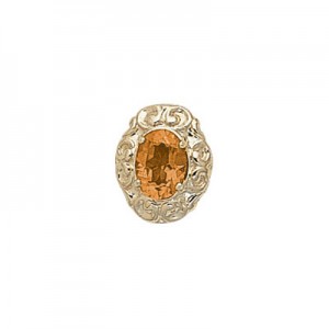 14 Karat Gold Citrine Slide