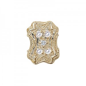 14 Karat Gold Diamond Slide