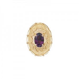 14 Karat Gold Amethyst Slide