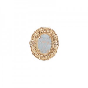 14 Karat Gold Opal Slide