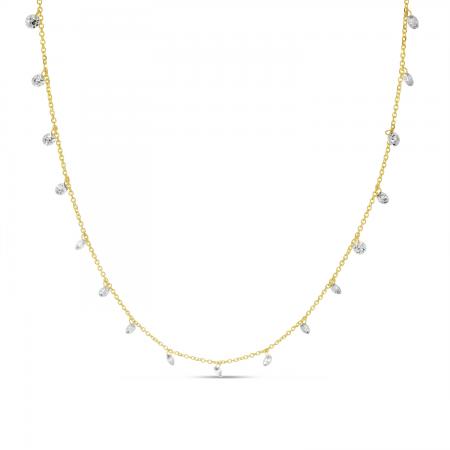 14K Yellow Gold 1.70 Ct Diamond by the Yard Dashing Diamonds Necklace