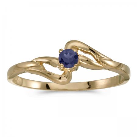 14k Yellow Gold Sapphire Ring