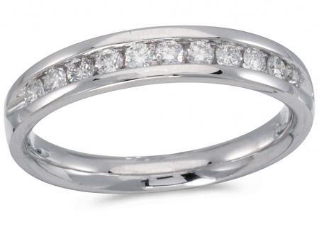 14K White Gold Diamond Diamond Band Ring