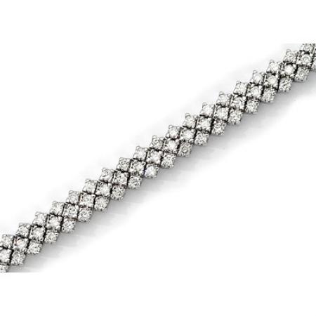 14K White Gold Diamond Bracelet