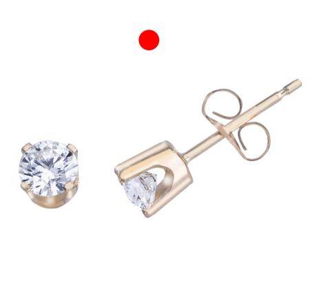 14k Yellow Gold 0.50 Ct Diamond Stud Earrings