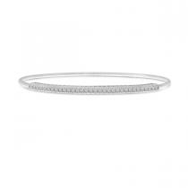 14K White Gold Diamond Expandable Bracelet