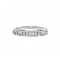 14K White Gold Diamond Stretch Ring