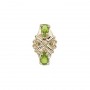 14 Karat Gold Peridot Slide