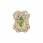 14 Karat Gold Peridot Slide