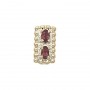 14 Karat Gold Pink Tourmaline Slide