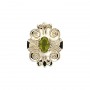 14 Karat Gold Peridot Slide