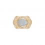 14 Karat Gold Opal Slide