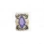 14 Karat Gold Iolite Slide