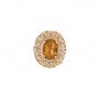 14 Karat Gold Citrine Slide