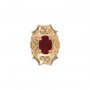 14 Karat Gold Garnet Slide