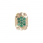 14 Karat Gold Emerald Slide