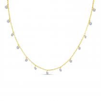 14K Yellow Gold 1.30 Ct Diamond by the Yard Dashing Diamonds Necklace