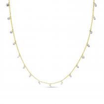 14K Yellow Gold 1.70 Ct Diamond by the Yard Dashing Diamonds Necklace