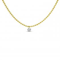 14K Yellow Gold Diamond By the Yard .05 Ct Dashing Diamond 18 inch Necklace