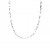 14K White Gold Dashing Diamonds Cleopatra 20 inch Necklace