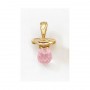 14K Yellow Gold Synthetic Pink Topaz Hushabye Pendant