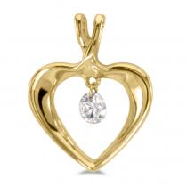 14K Yellow Gold Diamond Dashing Diamonds Pendant