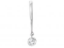 14K White Gold Diamond Dashing Diamonds Pendant