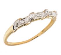 14K Yellow Gold Diamond Band Ring